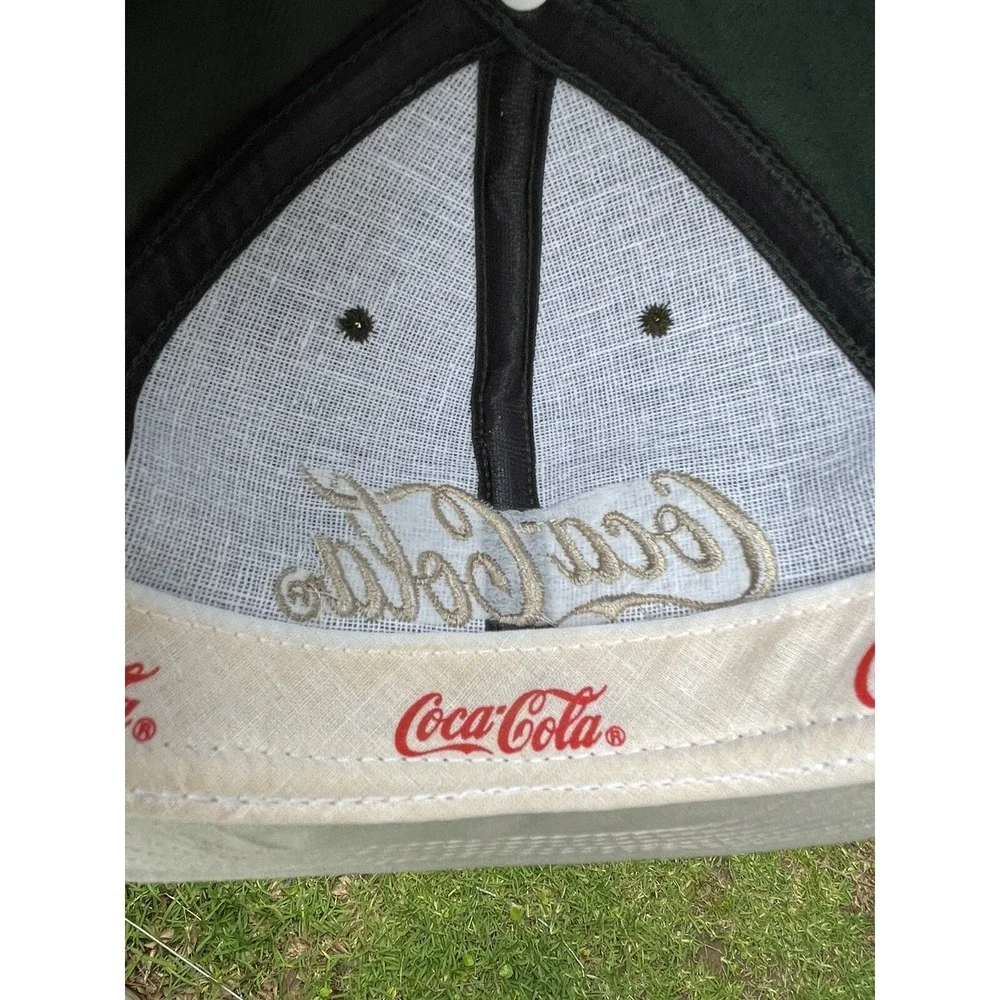 Vintage Coca-Cola Hat Green Gray SnapBack Trucker Licensed USA